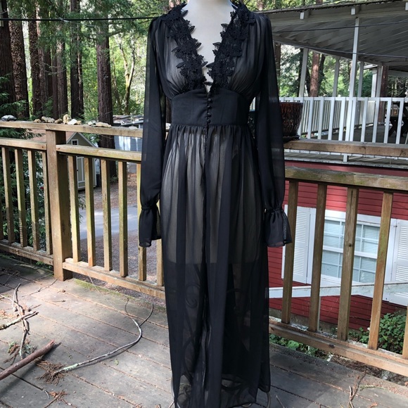 Lace Go Party Longline Chiffon Dress - Picture 6 of 8